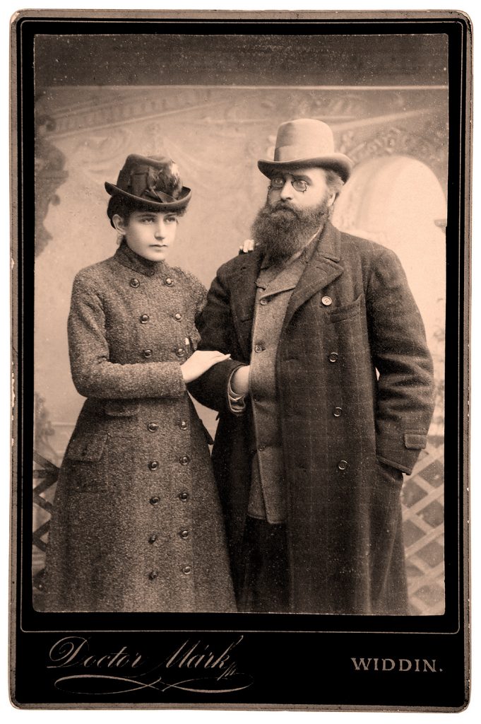 Jonas Basanavičius su žmona Gabriele Eleonora Mol-Basanavičiene apie 1885 m. 